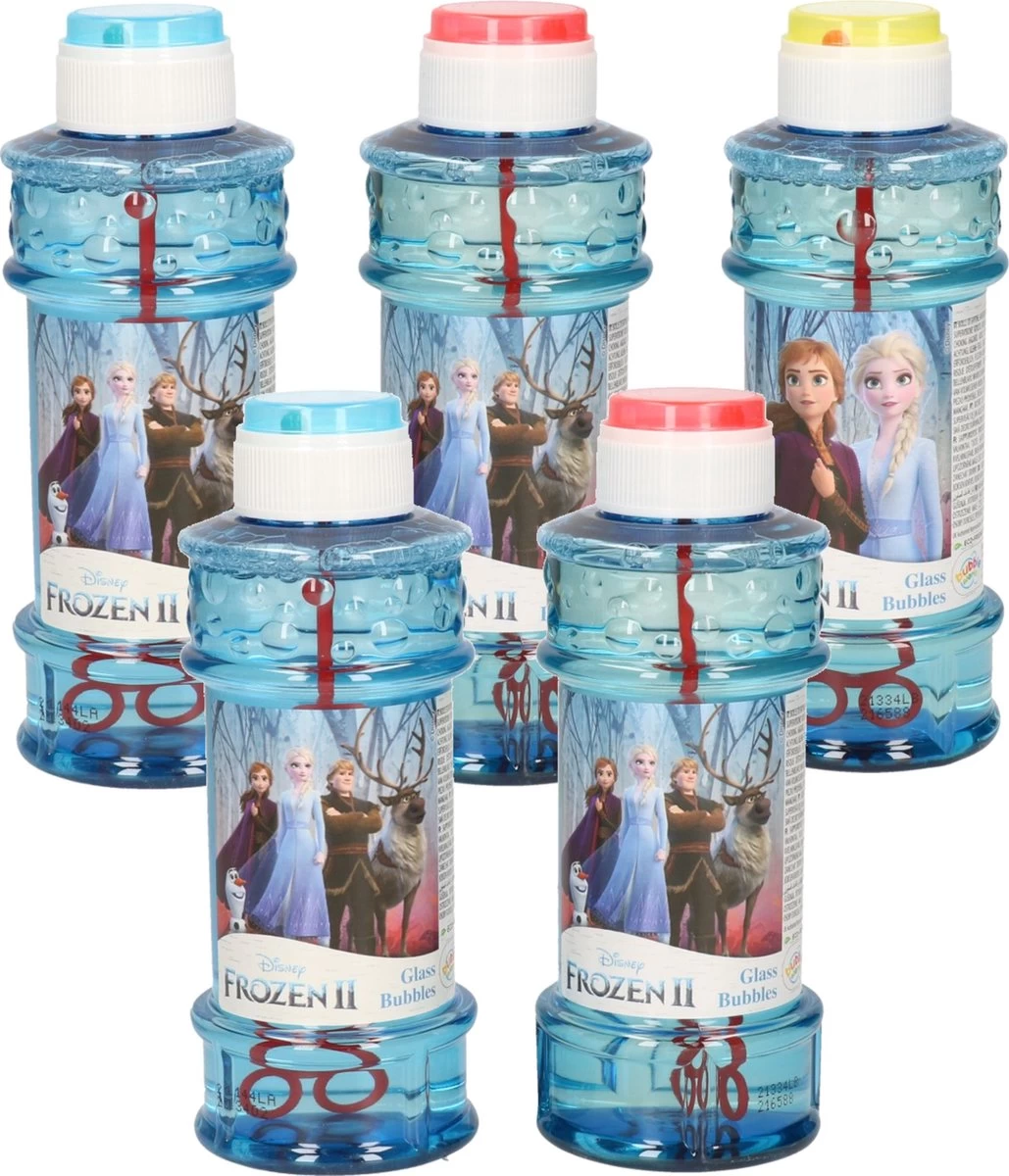 Disney 6x La Reine Des Frozen 2 Bouteilles à Bulles Avec Jeu 300 Ml Pour Enfants - Jouets Distributeurs - Speelgoed à Saisir