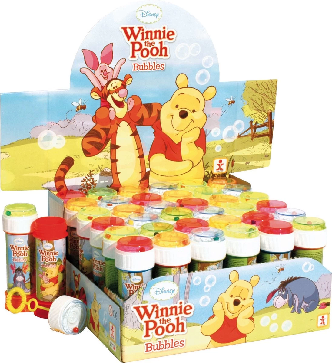 Disney 4x Bouteilles à Bulles Winnie De Poeh Avec Jeu 60 Ml Pour Enfants - Jouets Distributeurs - Speelgoed à Saisir – Image 2
