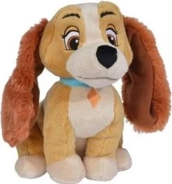 Peluche Disney Lady Chien En Peluche 24 Cm Jouets - Dame Et Le Clochard - Cocker Spaniel Chiens Dessin Animé En Peluche - Jouets Pour Enfants