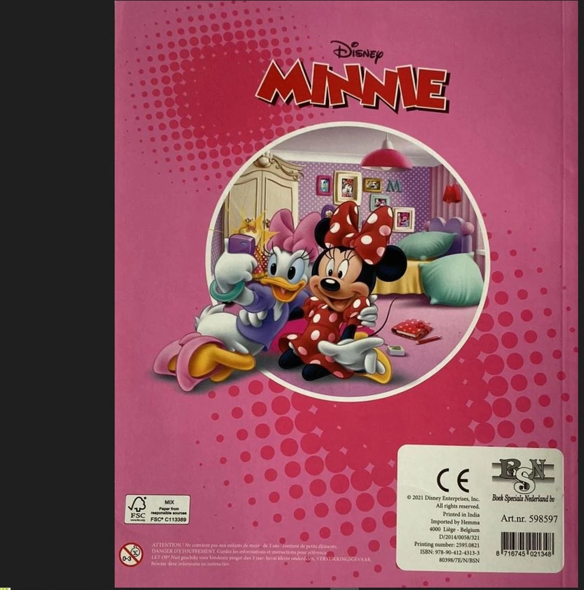 Disney Minnie - Livre De Coloriage Megacolor Avec 128 Belles Pages à Colorier + 25 Autocollants Joyeux – Image 2