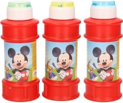 Disney 3x Bouteilles Ă Bulles Mickey Mouse Avec Jeu 175 Ml Pour Enfants - Jouets Distributeurs - Speelgoed Ă Saisir