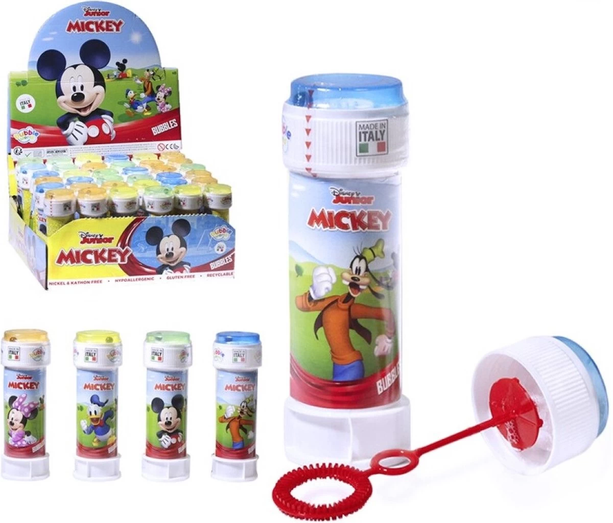 Disney 4x Bouteilles à Bulles Mickey Mouse Avec Jeu 60 Ml Pour Enfants - Jouets Distributeurs - Speelgoed à Saisir – Image 2