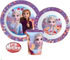 Ensemble Petit-déjeuner 3 Pièces La Disney Frozen - Vaisselle - Assiette - Bol - Tasse