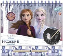 Livre à Gratter Disney Frozen La Reine Des Neiges - Bloc à Gratter La Reine Des Neiges 2 - Livre à Gratter La Reine Des Frozen Avec Classeur à Anneaux - Livre à Scratch - Elsa Et Anna Frozen Scratch Boek - Artisanat Et Jeu Créatif Pour Les Kids -