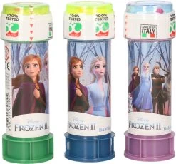 Disney 3x La Reine Des Frozen 2 Bouteilles Ă Bulles Avec Jeu 60 Ml Pour Enfants - Jouets Distributeurs - Speelgoed Ă Saisir