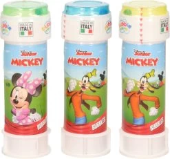 Disney 4x Bouteilles Ă Bulles Mickey Mouse Avec Jeu 60 Ml Pour Enfants - Jouets Distributeurs - Speelgoed Ă Saisir