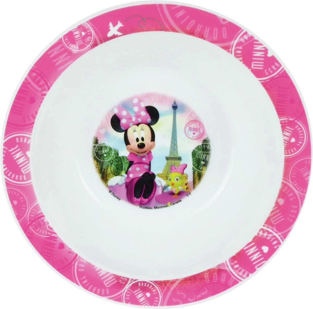 4x Assiette Petit-déjeuner En Plastique Profonde Disney Minnie Mouse 16 Cm - Assiettes Enfant Incassables – Image 2