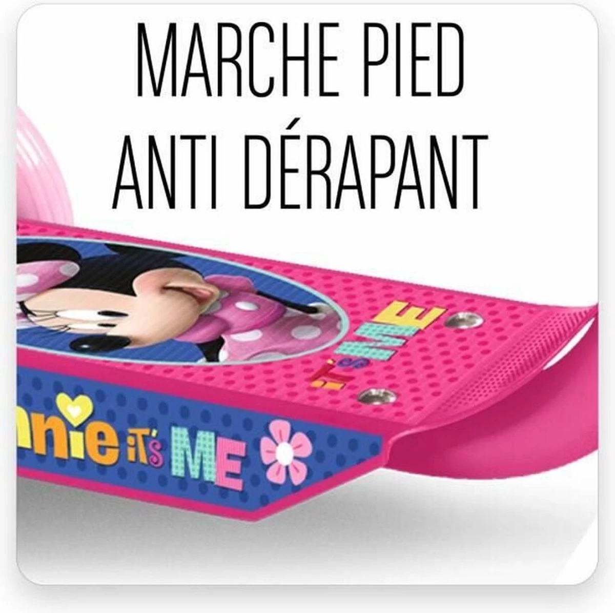 Trottinette Pour Enfants à 3 Roues Disney Minnie Mouse - Scooter - Filles - Rose Et Jaune – Image 5