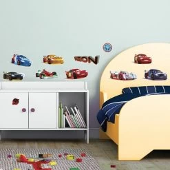 Disney Cars - Stickers Muraux - 2 X Feuille A3 - Multi