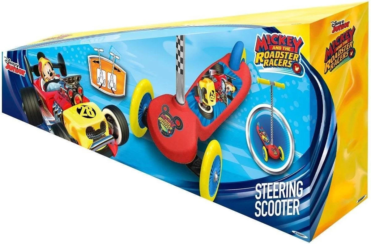 Trottinette Pour Enfants à 3 Roues Disney Mickey Mouse - Step - Garçons Et Filles - Rouge; Jaune – Image 2