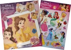 Disney Princess - Peinture Au Diamant - Belle - Artisanat - 6 Feuilles D'autocollants - Sinterklaas - Noël - Cadeau De Chaussure - Cadeau - Anniversaire