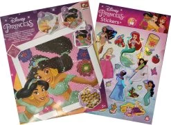 Disney Princess - Peinture Au Diamant - Jasmin - Jasmine - Princesses - Artisanat - 6 Feuilles D'autocollants - Sinterklaas - Cadeau De Chaussures - Cadeau - Noël - Anniversaire