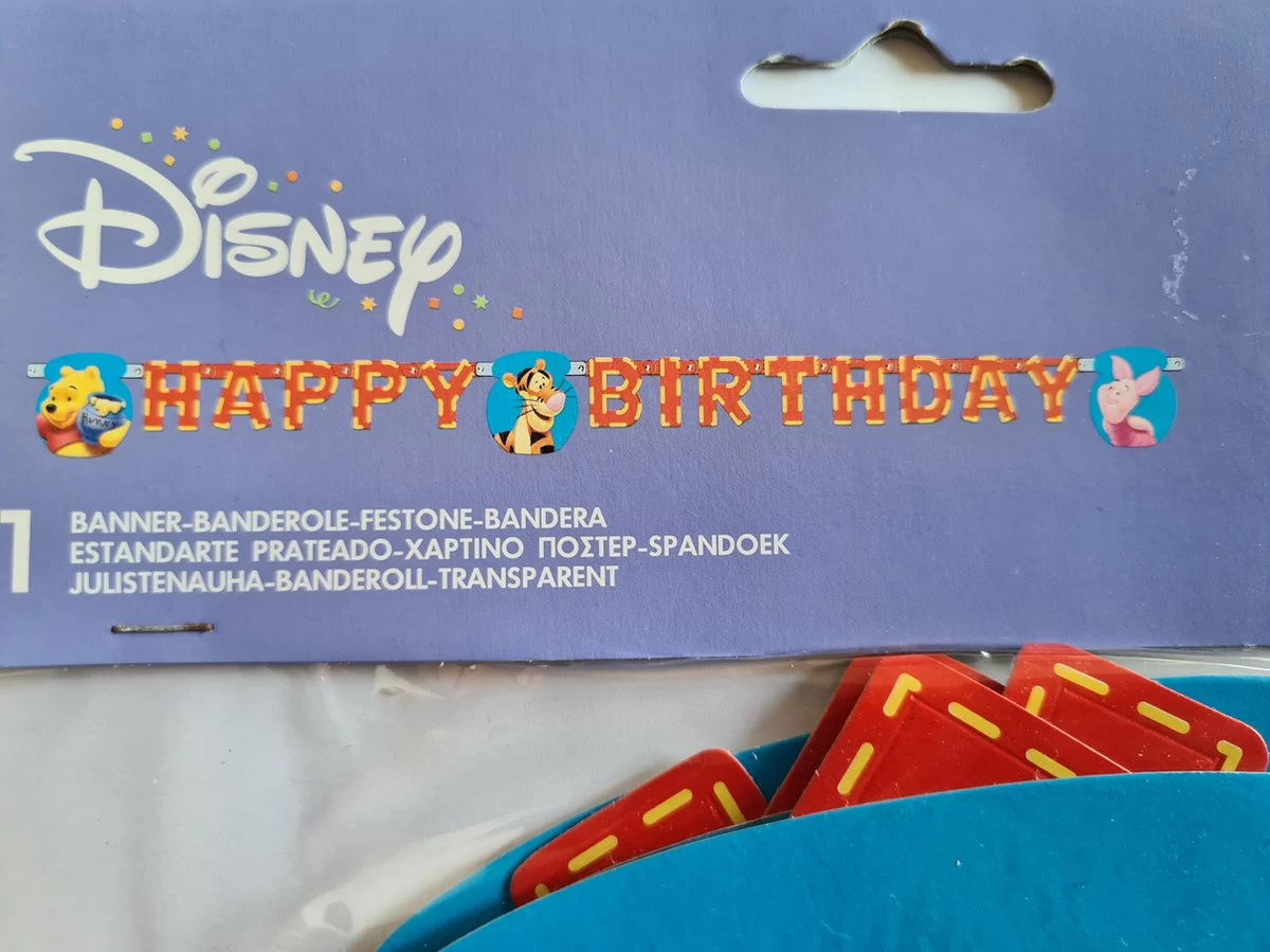 Disney - Winnie L'ourson - Bannière Happy Anniversaire - Guirlande - Décoration - Fête D'enfants - Fête – Image 2