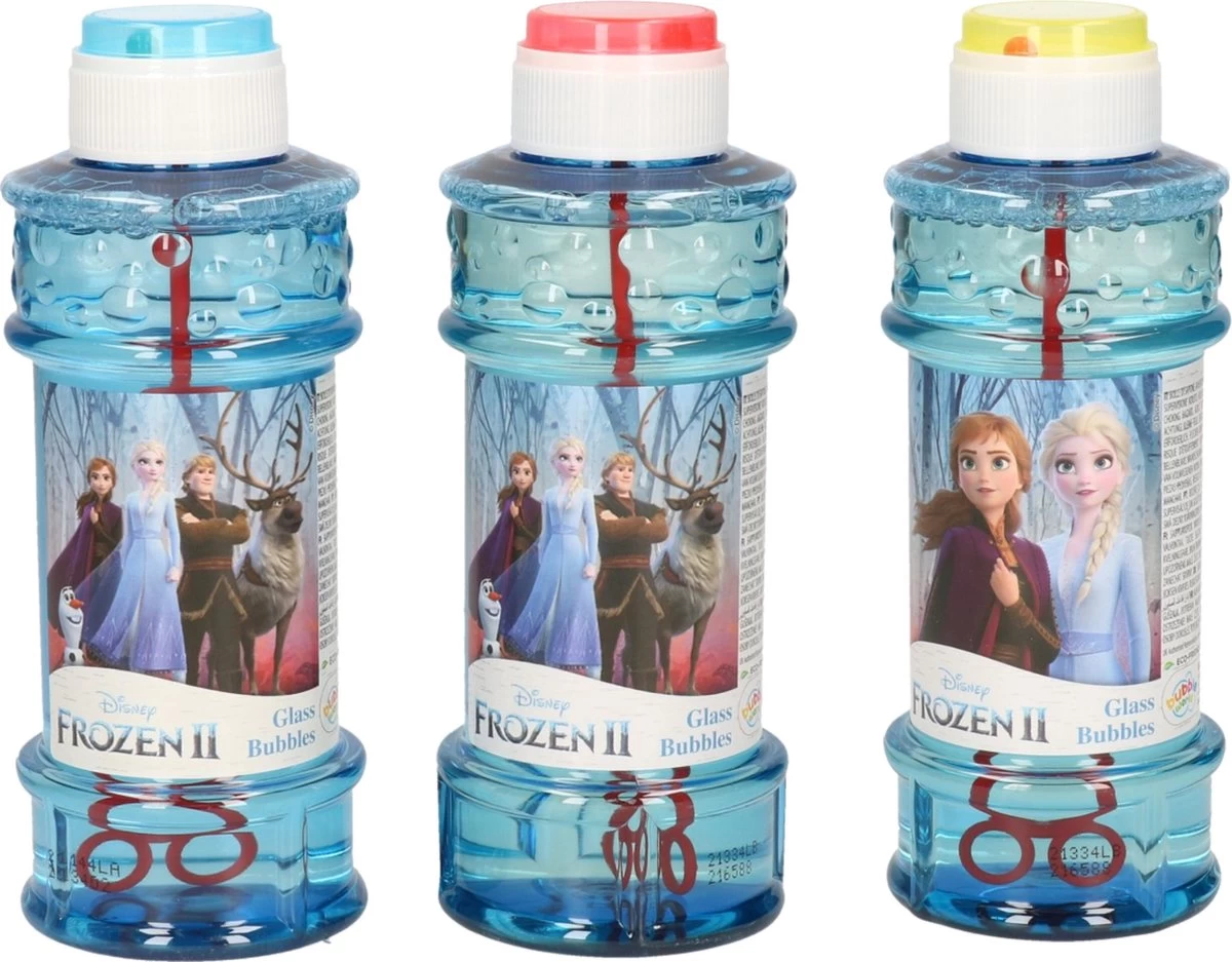 Disney 3x La Reine Des Frozen 2 Bouteilles à Bulles Avec Jeu 300 Ml Pour Enfants - Jouets Distributeurs - Speelgoed à Saisir