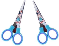 Ciseaux Disney Frozen - 2 Pièces - Ciseaux Pour Enfants - Coupe Pour Enfants - Artisanat - Elsa - Olaf - Fournitures D'artisanat - Ciseaux De Coupe