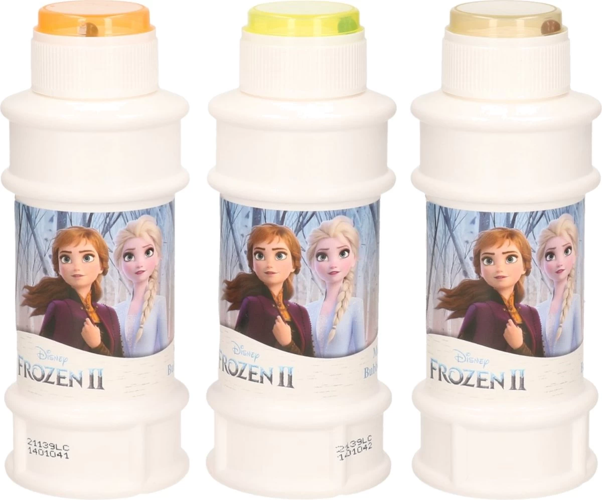 Disney 3x La Reine Des Frozen 2 Bouteilles à Bulles Avec Jeu 175 Ml Pour Enfants - Jouets Distributeurs - Speelgoed à Saisir