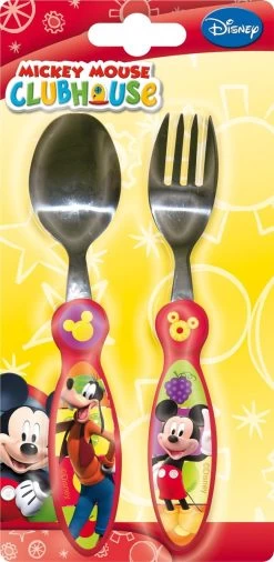 Couverts Couverts Pour Enfants Disney Mickey Mouse - Ensemble Fourchette Et Cuillère