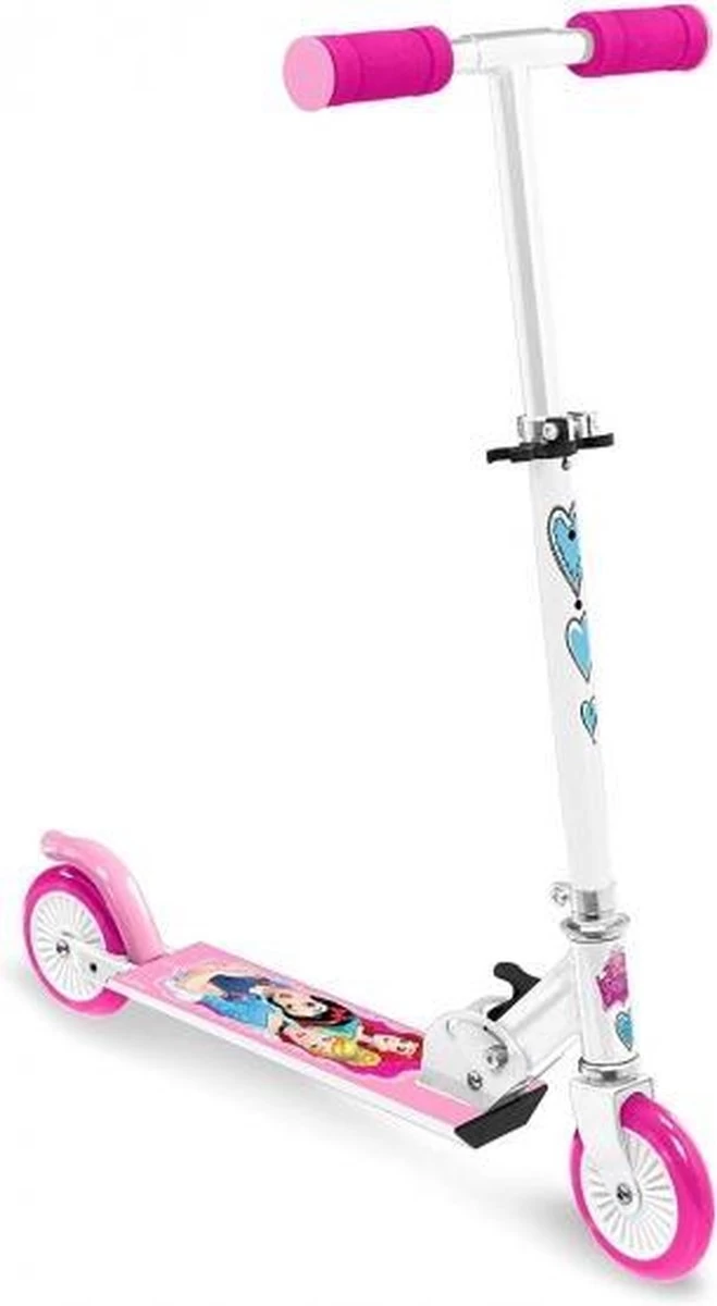 Disney Princess - Trottinette Pliable Pour Filles Avec Frein à Pied - Blanc Et Rose – Image 4