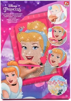 Princess Sequin Art Peinture - Artisanat Pour Les Filles - Peinture Au Diamond - Créatif Et éducatif - Disney Cendrillon - Astuce Cadeau - Princess Cendrillon
