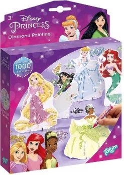 Disney Princess Peinture De Diamants - Artisanat Avec Strass - Kit D'artisanat Fille - Cartes Avec Diamants - Cartes De Personnages Disney - Artisanat Avec Diamants - Créatif Et éducatif