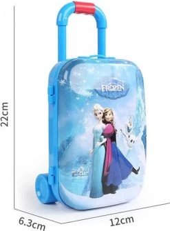 Nieuwe Disney Frozen 2 Anna Avec Boîte étui Cosmétique Boîte Set Sac à Main Valise Kids Habillage Jouets