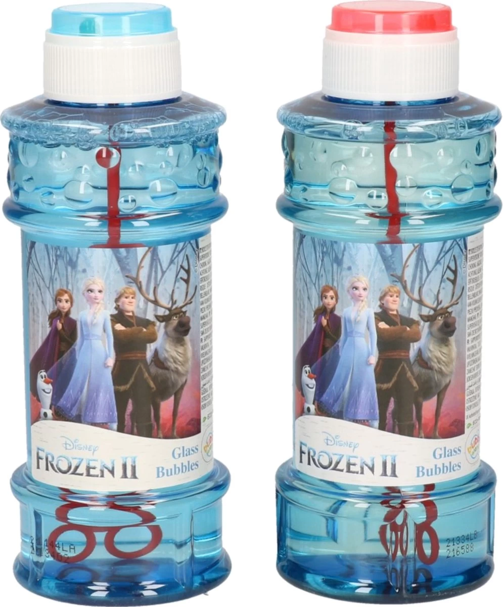 Disney 2x La Reine Des Frozen 2 Bouteilles à Bulles Avec Jeu 300 Ml Pour Enfants - Jouets Distributeurs - Speelgoed à Saisir