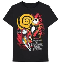 T-shirt Disney Unisexe - Design: The Nightmare Before Christmas Ghosts