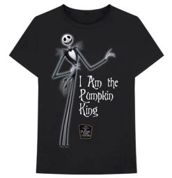 T-shirt Disney Unisexe - Design: The Nightmare Before Christmas Pumpkin King