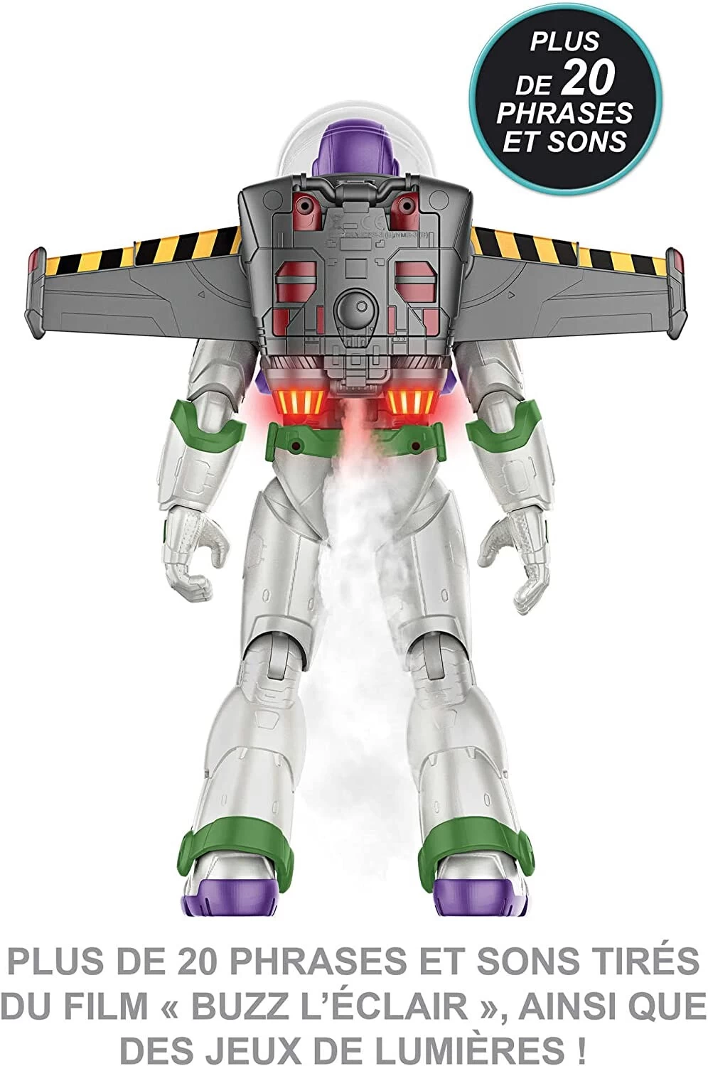 Disney / Pixar Grande Figurine Buzz L'Éclair Articulé Et Animée Avec Son Jet Pack – Image 3