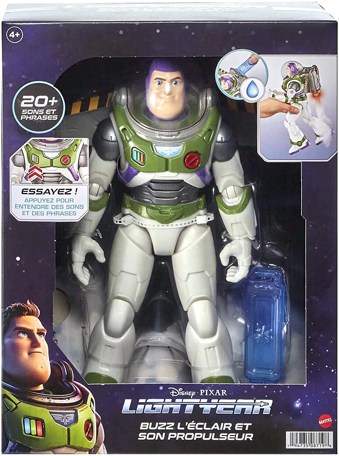 Disney / Pixar Grande Figurine Buzz L'Éclair Articulé Et Animée Avec Son Jet Pack – Image 7