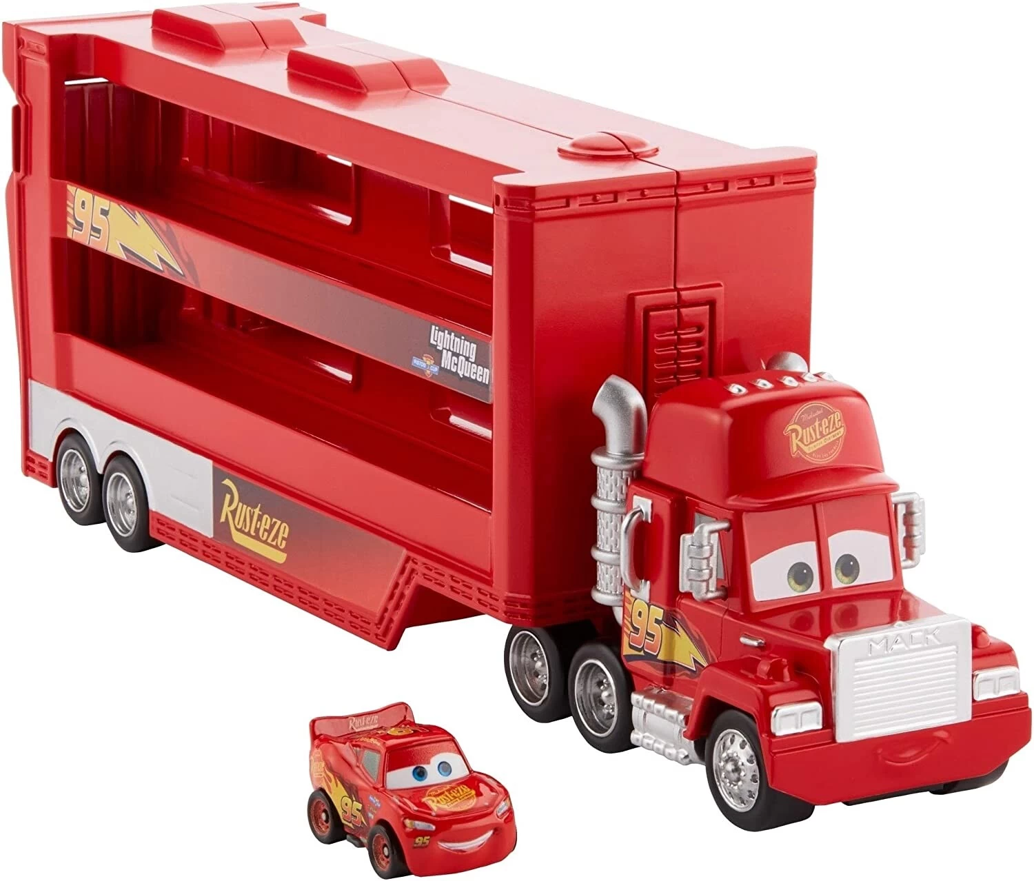 Disney / Pixar Transporteur Mack Avec Mini Voiture Flash McQueen Cars – Image 2